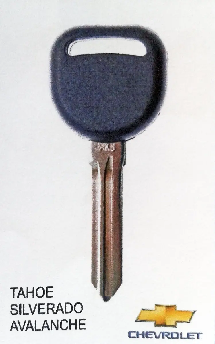 LLAVE CON CHIP AVALANCHE TAHOE SILVERADO CHEVROLET 