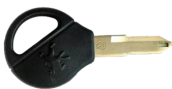 LLAVE PORTA CHIP PEUGEOT 206 207 CON LOGO